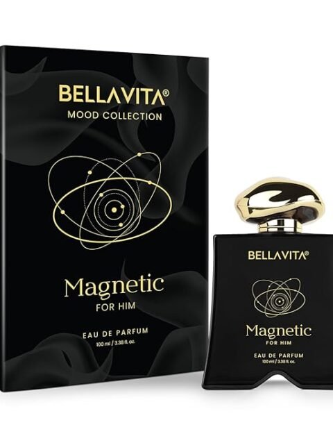 BELLAVITA Mood Collection Magnetic EDP 100ml | Long Lasting Perfume for Man | Grapefruit, Jasmine and Vanilla | Gourmand, Floral Fragrance Perfume for Men
