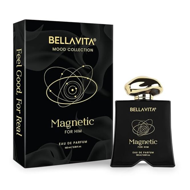 BELLAVITA Mood Collection Magnetic EDP 100ml | Long Lasting Perfume for Man | Grapefruit, Jasmine and Vanilla | Gourmand, Floral Fragrance Perfume for Men