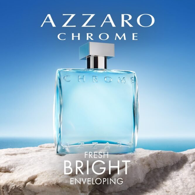 Azzaro Chrome Eau de Toilette 100 ml - Fresh Aquatic Mens Cologne - Citrus, Woody, Musky Fragrance -Fresh Notes of Bergamot - Everyday Wear - Classic Summer Beach Scent - Luxury Perfumes for Men  Amazon.in BeautyRufus AI - Image 3