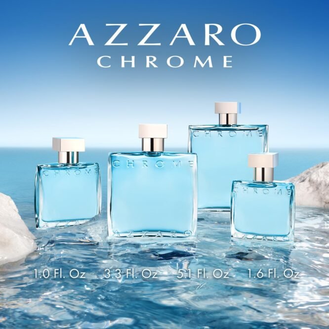 Azzaro Chrome Eau de Toilette 100 ml - Fresh Aquatic Mens Cologne - Citrus, Woody, Musky Fragrance -Fresh Notes of Bergamot - Everyday Wear - Classic Summer Beach Scent - Luxury Perfumes for Men  Amazon.in BeautyRufus AI - Image 5