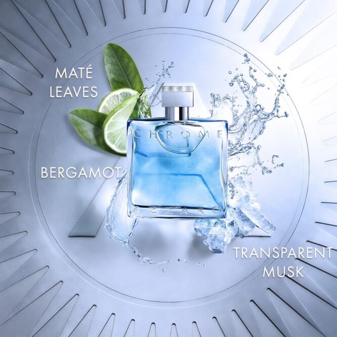 Azzaro Chrome Eau de Toilette 100 ml - Fresh Aquatic Mens Cologne - Citrus, Woody, Musky Fragrance -Fresh Notes of Bergamot - Everyday Wear - Classic Summer Beach Scent - Luxury Perfumes for Men  Amazon.in BeautyRufus AI - Image 2