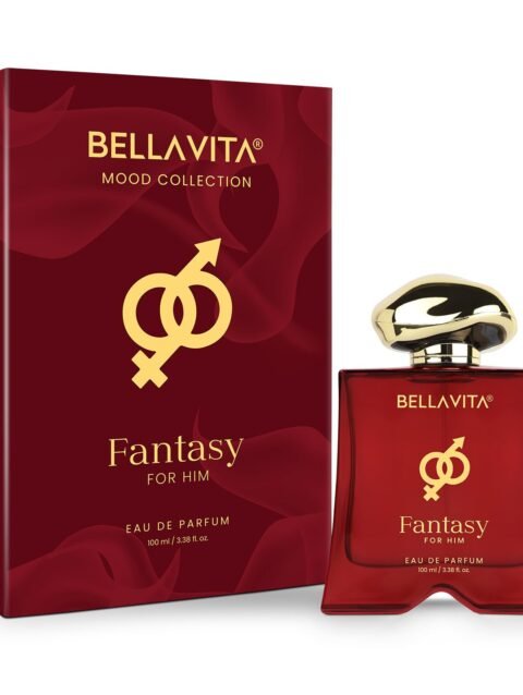 BELLAVITA Mood Collection Fantasy | Long Lasting Eau De Parfum 100ml Perfume for Man | with Apple, Cinnamon, Musk and Vanilla |Fruity & Spicy Premium Fragrance for Men